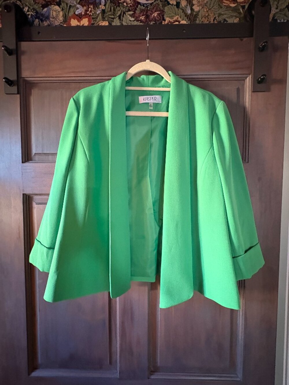 Kasper work blazer- Size 14 Green